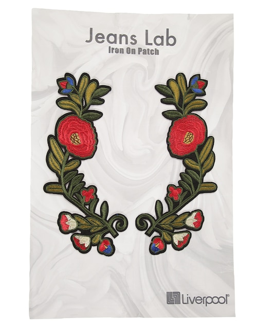 Parche decorativo para ropa Jeans Lab aplicación bordado