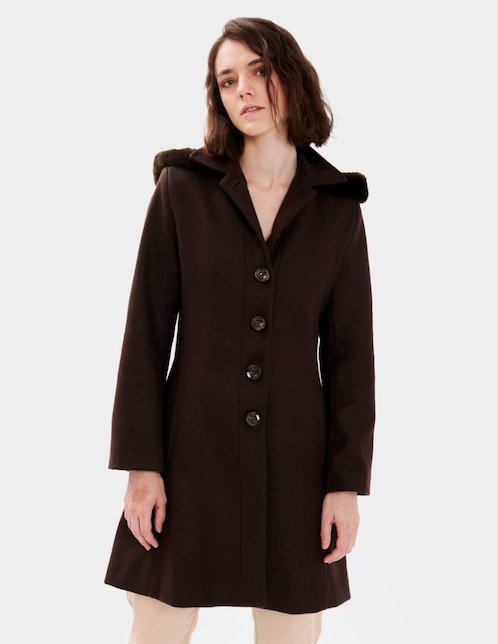 Abrigo Di Nuovo de lana regular para mujer
