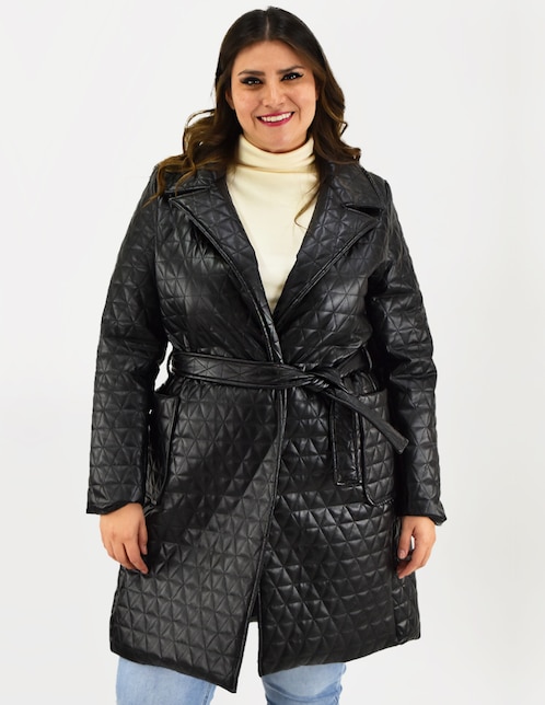Abrigo Roman Fashion cruzado para mujer