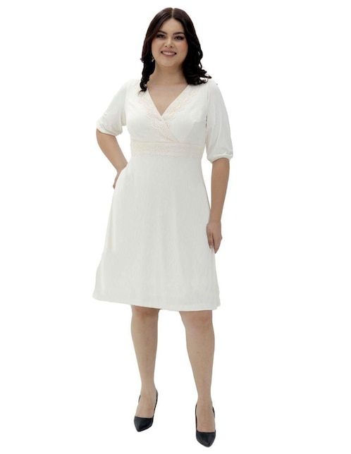 Vestido a la rodilla de fiesta La Difference escote V