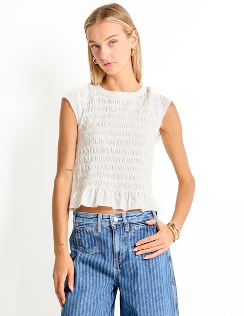 Blusa manga corta para mujer 1