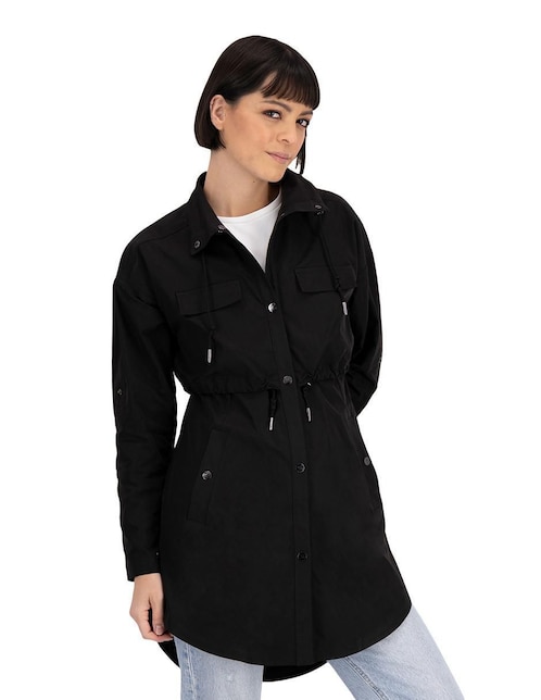 Gabardina con bolsillos para mujer 1