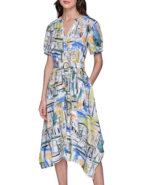 Vestido midi casual para mujer
