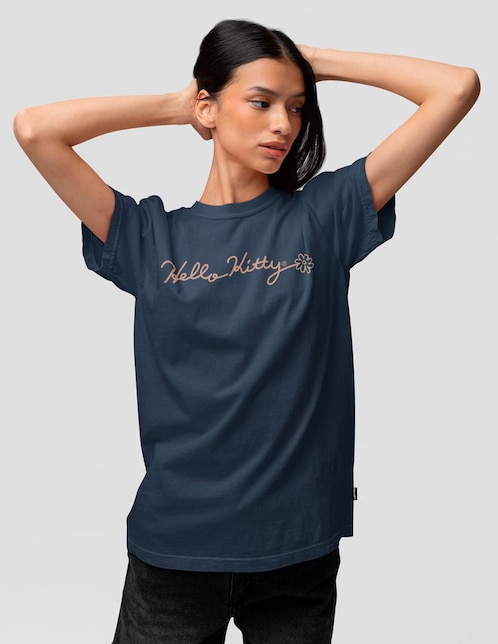Playera manga corta Sanrio cuello redondo para mujer