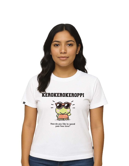 Playera manga corta Sanrio cuello redondo para mujer