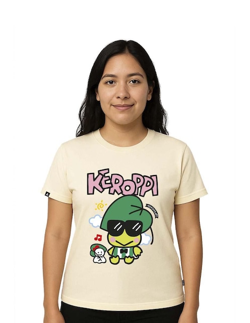 Playera manga corta Sanrio cuello redondo para mujer