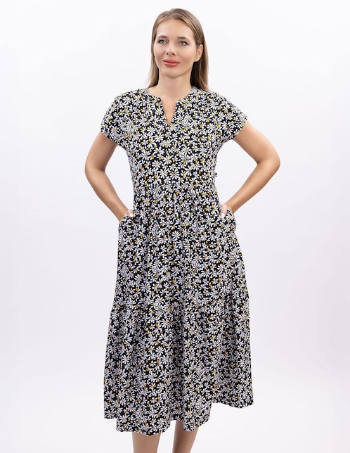 Vestido midi casual Nautica para mujer