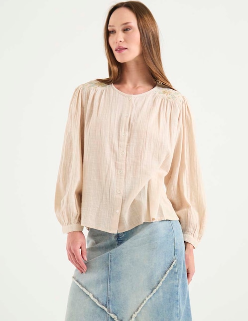 Blusa manga larga para mujer 1