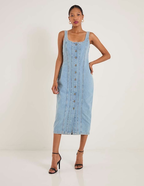 Vestido midi casual para mujer 1