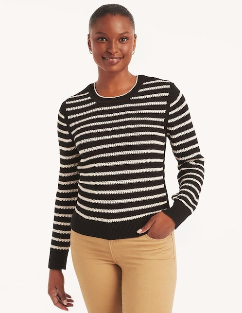 Suéter cuello redondo para mujer 1