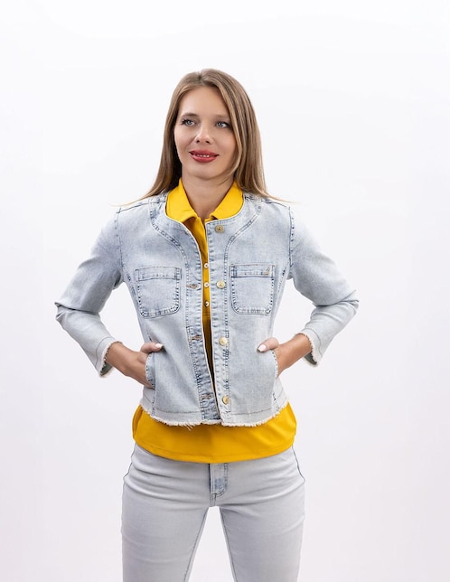 Chamarra denim Nautica de mezclilla para mujer