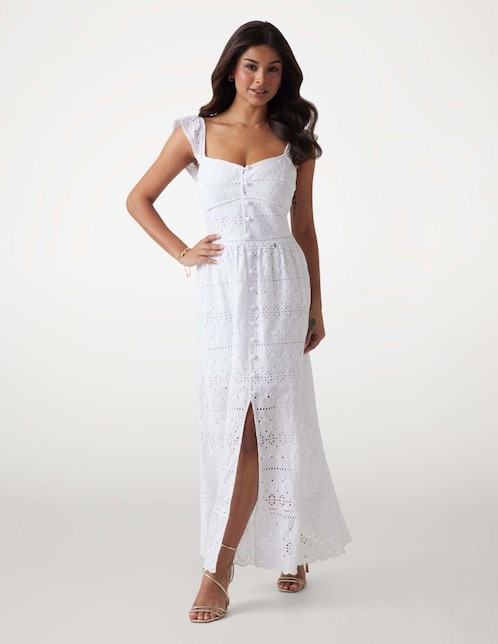GUESS Vestido maxi casual Guess Elvire para mujer