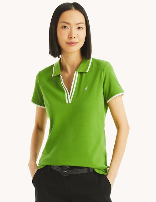 Playera tipo polo Nautica para mujer