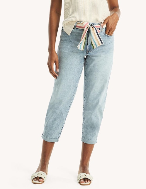 Jeans relaxed mom para mujer 1