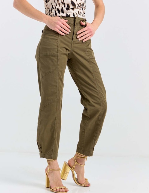 Pantalón cargo slim para mujer 1