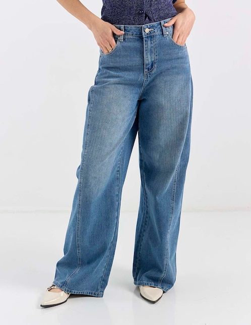 Jeans acampanado flare Kur.Kuma para mujer