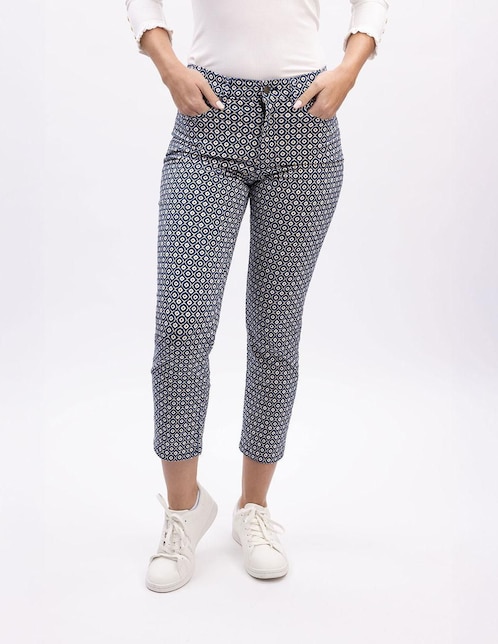 Pantalón capri Nautica slim para mujer