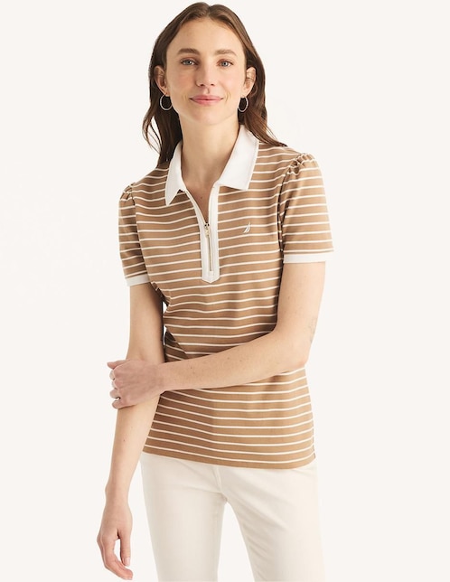 Playera tipo polo Nautica para mujer