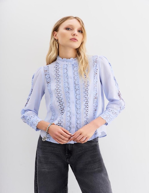 Blusa manga larga para mujer 1
