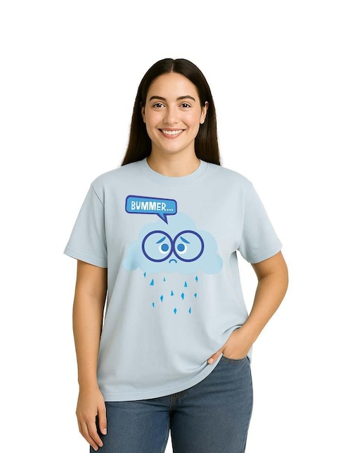 Playera manga corta Disney Intensamente cuello redondo para mujer