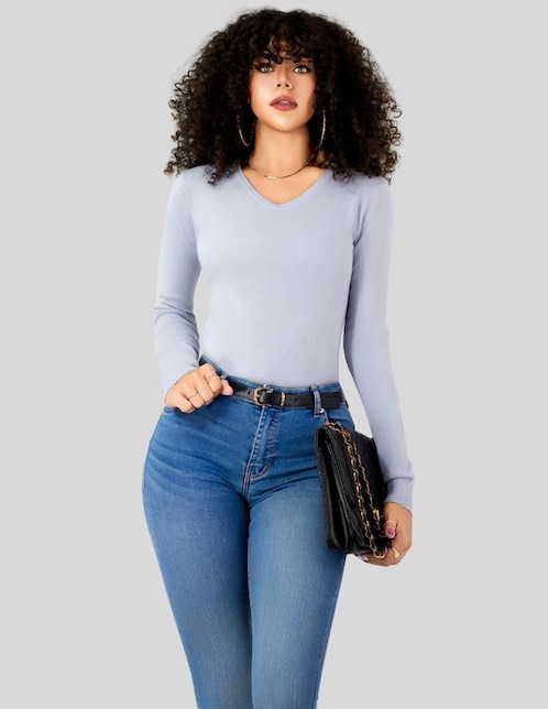 Suéter cuello v para mujer Suéter cuello v para mujer