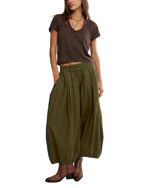Pantalón acampanado baggy para mujer 1