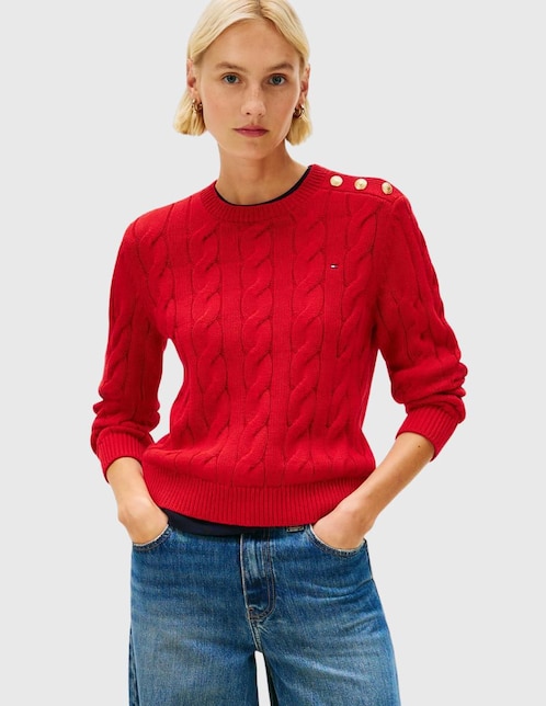 Suéter cuello redondo para mujer Suéter cuello redondo para mujer
