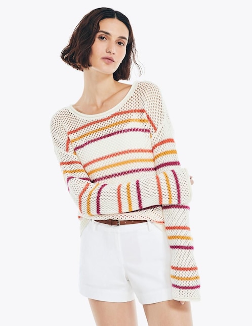 Suéter cuello redondo para mujer 1
