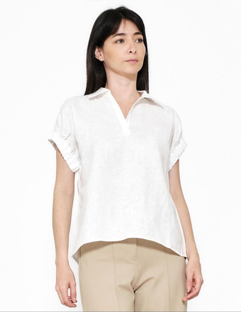 Blusa Padova manga corta para mujer