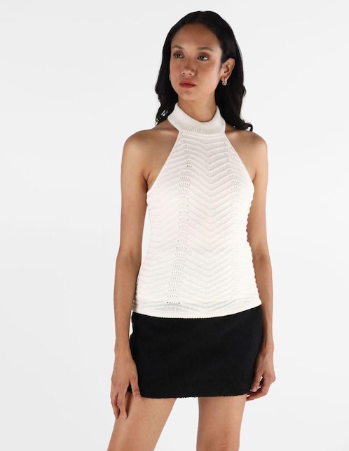 Blusa strapless Guess para mujer