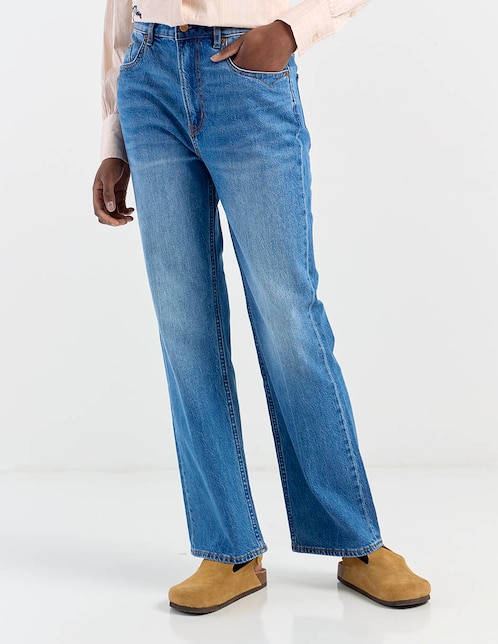 Jeans straight para mujer 1