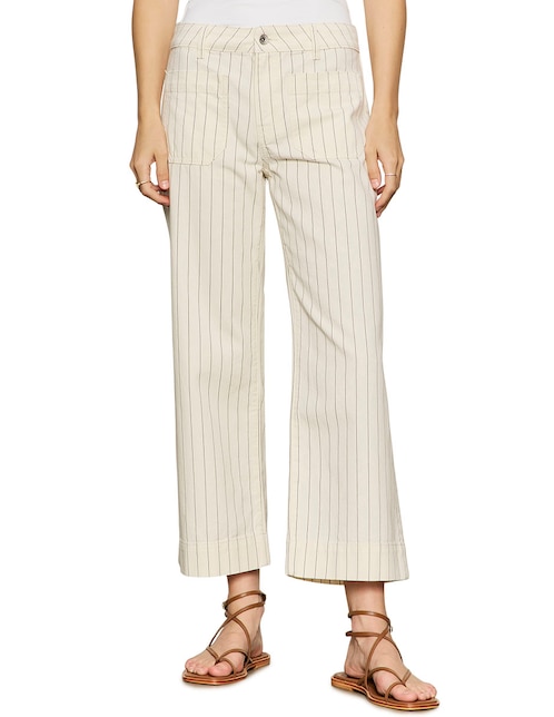 Jeans wide leg cintura para mujer 1