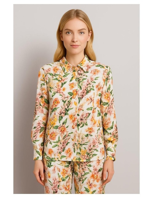 Blusa manga larga para mujer