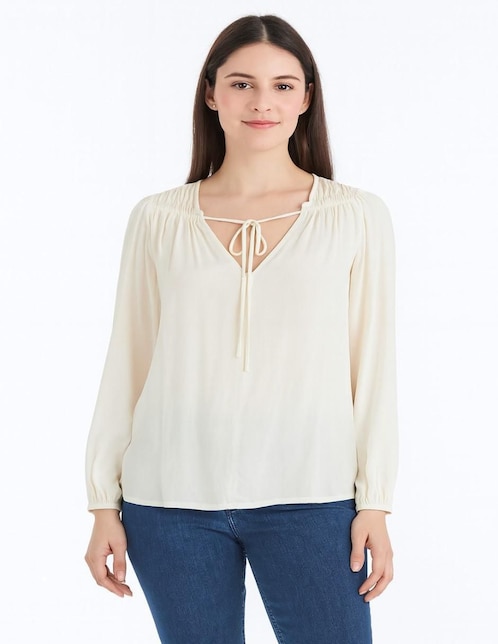 Blusa manga larga para mujer