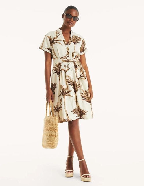 Vestido a la rodilla casual para mujer 1