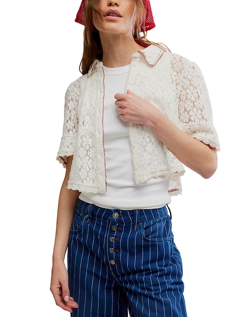 Blusa manga al codo para mujer 1