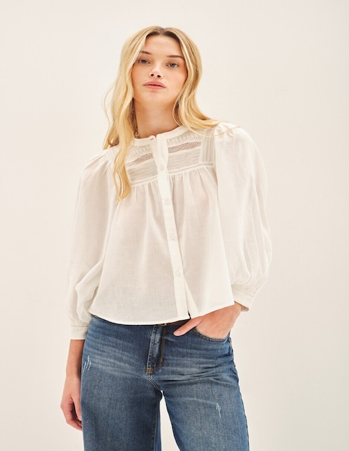 Blusa manga larga para mujer 1