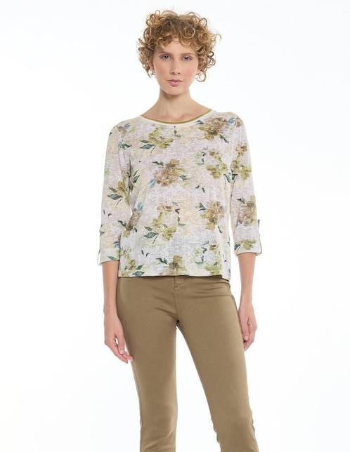 Blusa Foley's manga 3/4 para mujer