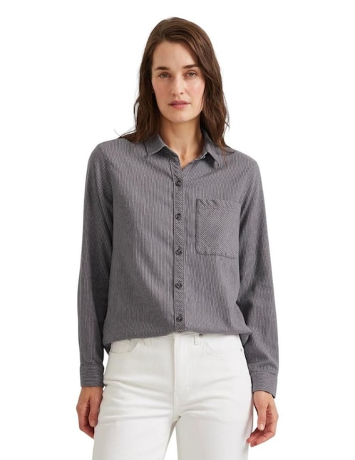 Camisa Eddie Bauer manga larga para mujer