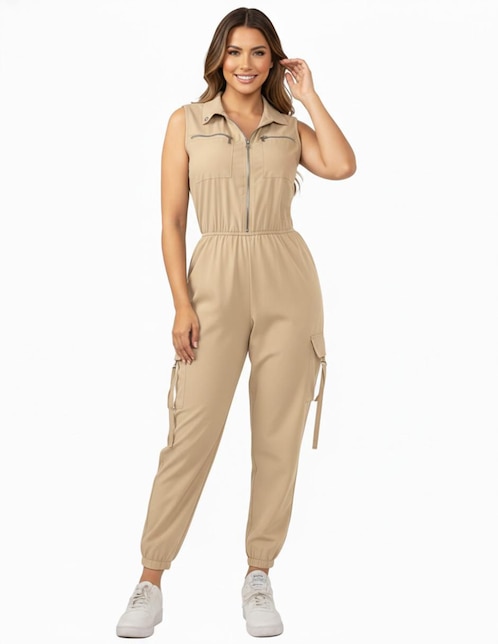 "jumpsuit" bomy "de" poliéster casual "estampado" liso "para mujer"