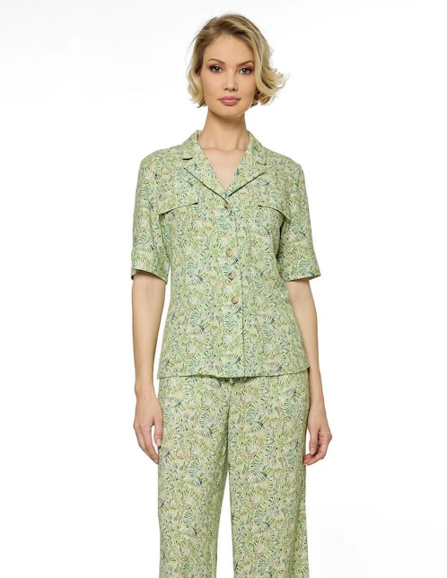 Blusa Foley's manga al codo para mujer