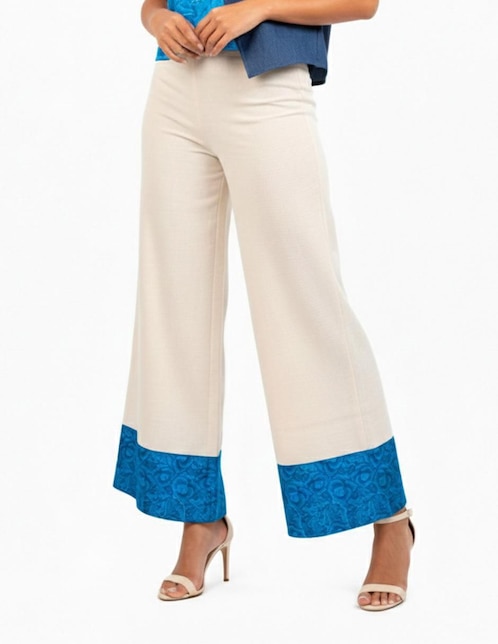 Pantalón acampanado Angelozano amplio para mujer