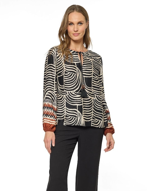 Blusa Foley's manga larga para mujer