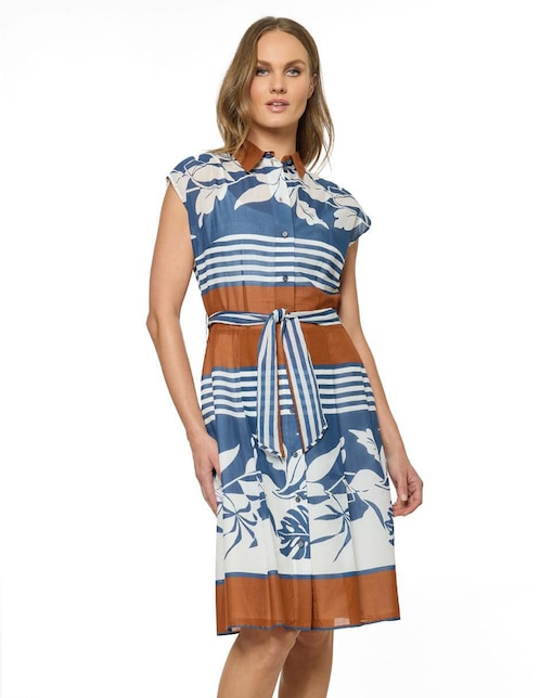 Vestido arriba de la rodilla casual Foley's para mujer