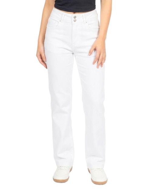 Jeans straight cintura para mujer Jeans straight cintura para mujer