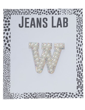 Parche decorativo para ropa Jeans Lab aplicación pedrería
