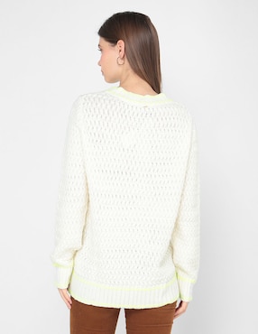 Suéter &Me cuello v para mujer