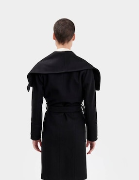 Abrigo Merkabá de lana abierto para mujer