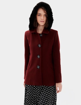 Abrigo Di Nuovo de lana abierto para mujer