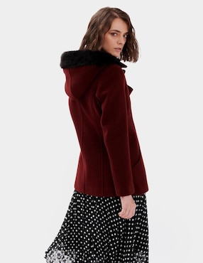 Abrigo Di Nuovo de lana abierto para mujer